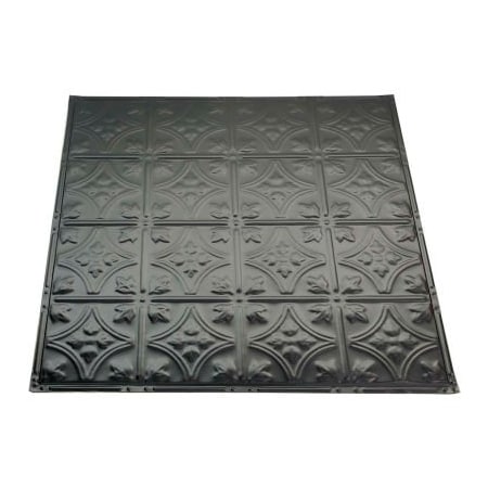 Acoustic Ceiling Products Great Lakes Tin Hamilton 2' X 2' Nail-up Tin Ceiling Tile in Argento - T52-07